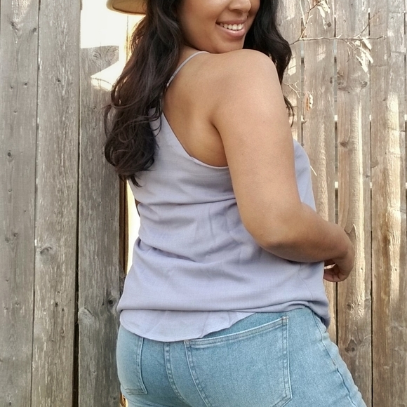 MITTOSHOP BUTTON CAMI TOP - Picture 6 of 12